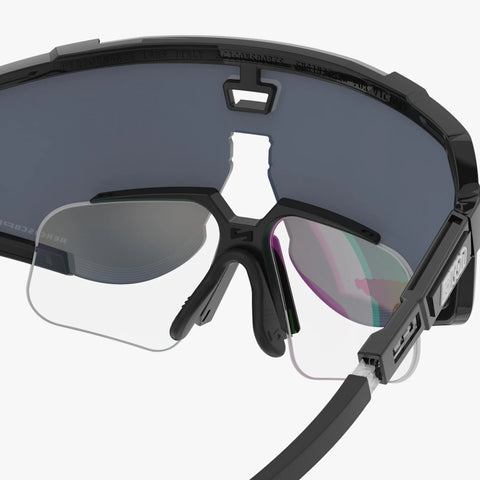 AEROSCOPE / RX OPTICAL INSERT / BLACK GLOSS + SILVER LENS