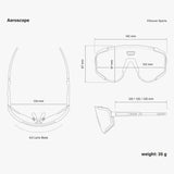 AEROSCOPE / RX OPTICAL INSERT / BLACK GLOSS + SILVER LENS