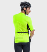 MAILLOT COLOR BLOCK HOMMES JAUNE