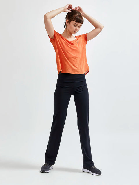 T-SHIRT CORE CHARGE CROSS BACK MARRON FEMMES