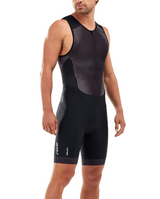 PERFORM FRONT ZIP TRISUIT BLACK