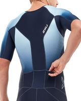 PERFORM FULL ZIP SLEEVED TRISUIT BLUE