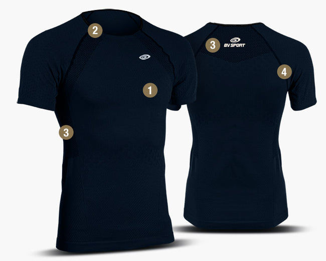 T-SHIRT RTECH EVO2 BLEU HOMME