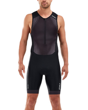 PERFORM FRONT ZIP TRISUIT BLACK