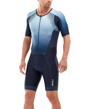 PERFORM FULL ZIP SLEEVED TRISUIT BLUE