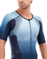 PERFORM FULL ZIP SLEEVED TRISUIT BLUE