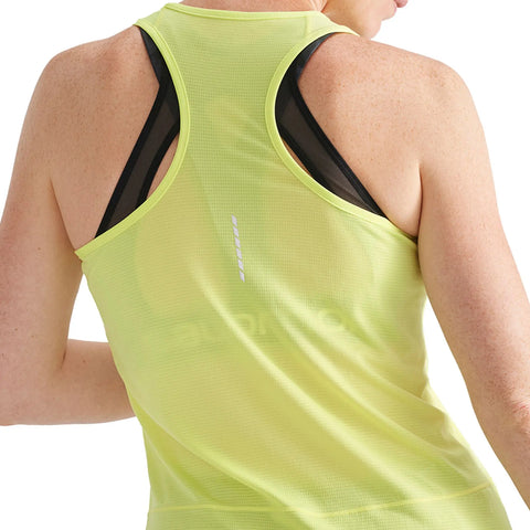 DÉBARDEUR CROSS RUN JAUNE FEMME